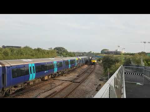 Class 68 thrash! 68034 & 68002 on 6M95 Dungeness to Crewe flasks powering through Ashford 06/09/18
