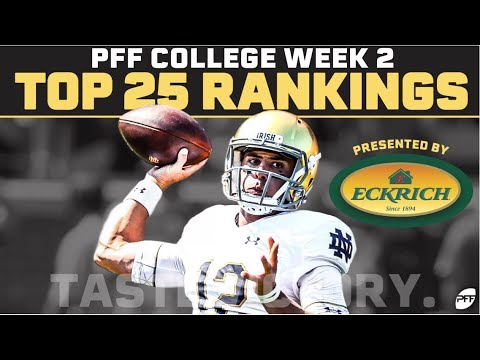 College Football Week 1 Power Rankings, NFL Draft