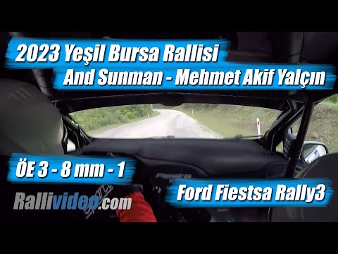 INCAR // 2023 Yeşil Bursa Rallisi / And Sunman - Mehmet Akif Yalçın / ÖE 3 8mm / Ford Fiesta Rally3