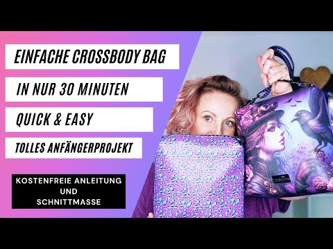 Schnelle Handtasche in 30 Minuten nähen, kostenfreier Schnitt