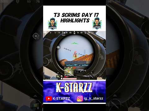 T3 Scrims Day 17 Highlights 🇮🇳 | #ytshorts #shorts #gaming #bgmi