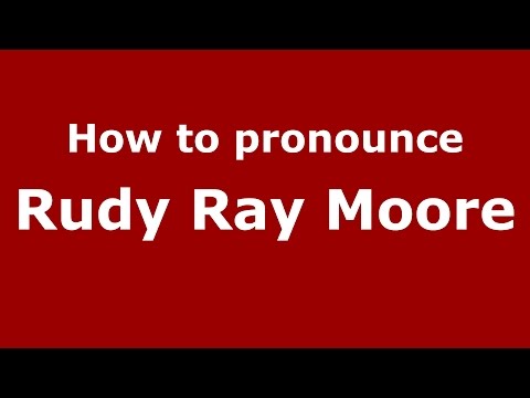 How to pronounce Rudy Ray Moore (American English/US)  - PronounceNames.com