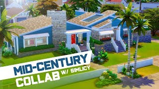 50/50 Mid-Century Build Collab w/ SimLicy // Sims 