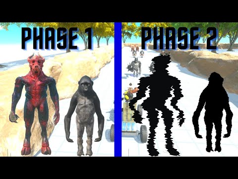 KOZAROG + POOJECTILE GORILLA NEW EVOLUTION  -  ANIMAL REVOLT BATTLE SIMULATOR