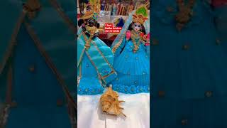 1Feet ke brass Radha Krishna statue in black and white shringar 7017315522 #radhakrishna #viral