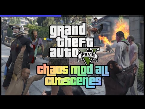 GTA V - All Cutscenes Destroyed with Chaos Mod & Rainbomizer