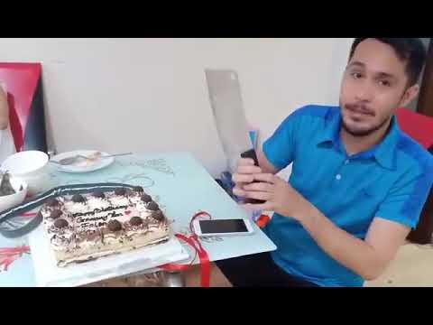 Slicing of Cake Using Butcher's Knife