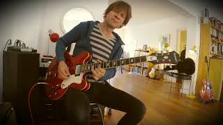 Video thumbnail for 1995 Epiphone Riviera - full Humbucker (Peerless / Korea) by GregsGuitars