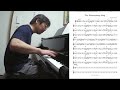 『The Homecoming Song (Abdullah Ibrahim)』  played by Takeshi Fukushima (Solo Piano) with sheet