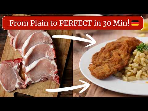 How to Make Crispy Pork Schnitzel in 30 Minutes!