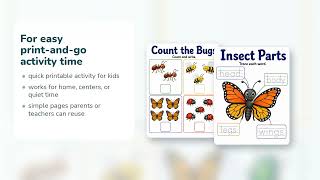 Backyard Bug Hunt | Insect Worksheets | Printable PDF | Etsy | 09