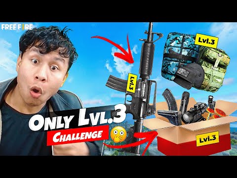 Last Challenge 🤞 Solo Vs Squad Gameplay with 3rd Level Items Only😲Tonde Gamer - Free Fire Max