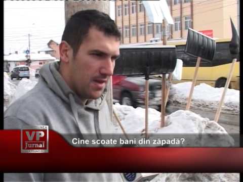 Cine scoate bani din zăpadă?