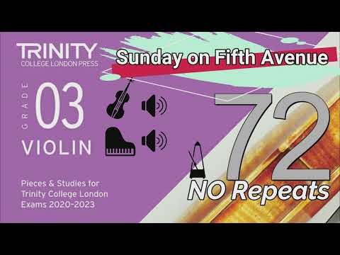 Sunday on Fifth Avenue | NO Repeat | Trinity College London | Grade 3 Violin | 72