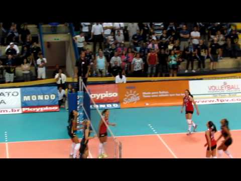 Vôlei Amil Campinas 3x0 Sesi-SP - Semifinal Paulista Feminino de Vôlei - Último ponto