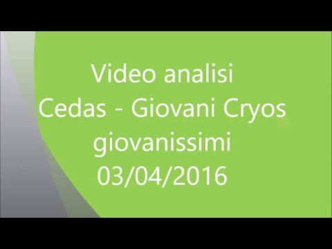 videoanalisi cedas cryos giovanissimi