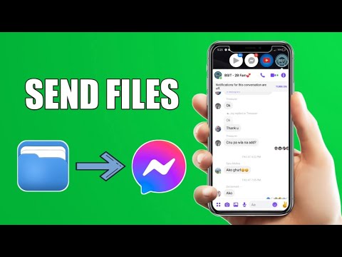 How do I send files to Messenger on Android 2020?