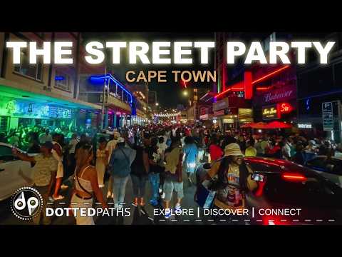 Cape Town New Year’s Night 2026 | Long Street Street Party, South Africa | 4K Binaural