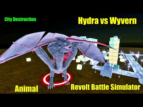 Animal Revolt Battle Simulator - Hydra vs Wyvern