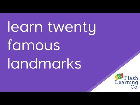 Learn Twenty Famous Landmarks - Flashcard Video