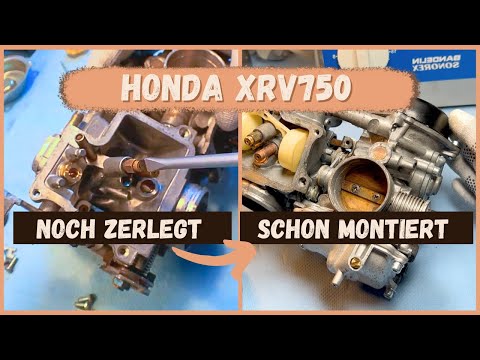 Honda XRV750 RD04 Vergaser montieren, Schritt für Schritt, vom Vergaseronkel