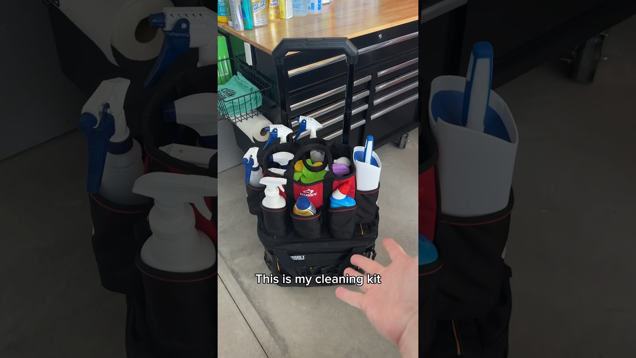 What’s inside my cleaning bags? #cleaning #cleaningmotivation