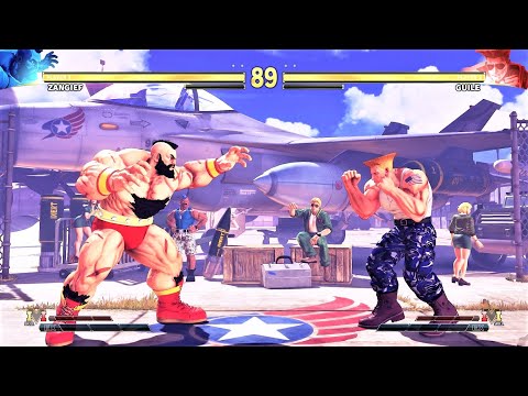 Zangief vs Guile (Hardest AI) - Street Fighter V