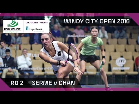 Squash: Serme v Chan - Windy City Open 2016 - Women's Rd 2 Highlights