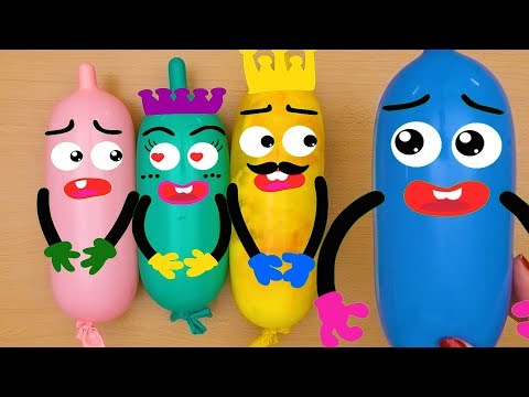 Making Slime With Funny Balloon Cute Doodles #10 | Satisfying Slime Videos