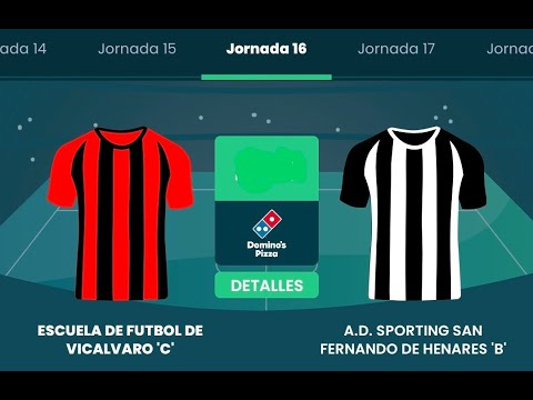 E. F. Vicálvaro C vs A.D. Sporting San Fernando de Henares . Infantil Jornada 16