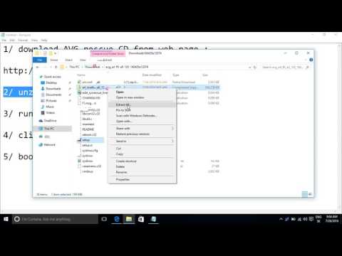 AVG rescue CD - Step by step how create LIVE USB stick to ...