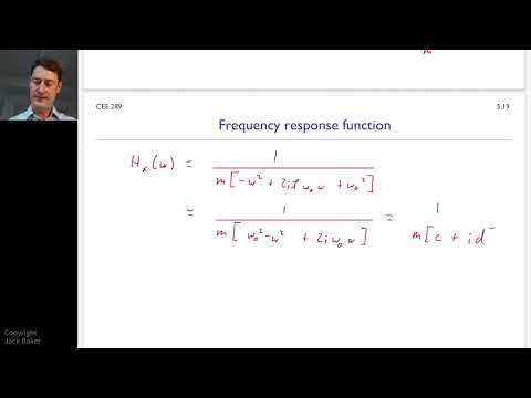 Random vibrations lecture 5c, Frequency response functions