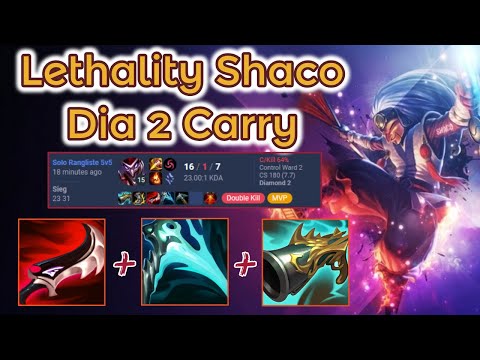 Lethality Shaco carrying D2 - PreS13 Ranked [League of Legends] Full Gameplay - Infernal Shaco
