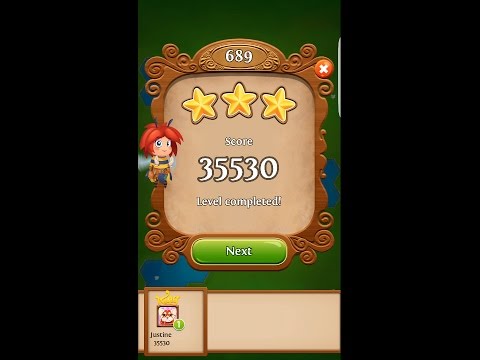 Blossom Blast Saga Level 689