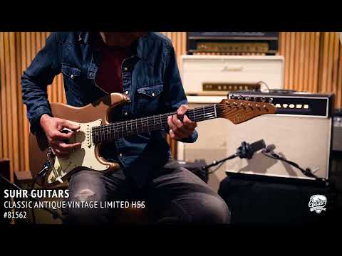 Used Suhr Classic S Antique Vintage Limited HSS w/ Bag – Firemist Gold Metallic image 13
