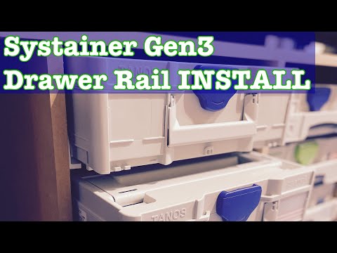 Systainer Gen3 Drawer Rail Install. EASY!!!