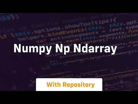 numpy np ndarray