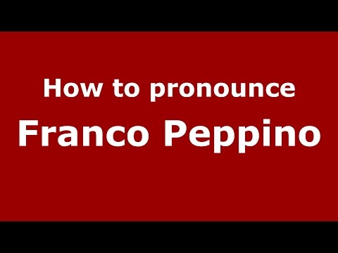 How to pronounce Franco Peppino (Spanish/Argentina) - PronounceNames.com