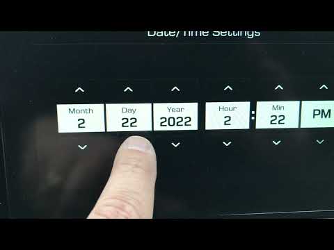 How to set the clock on a 2020 Hyundai Santa Fe