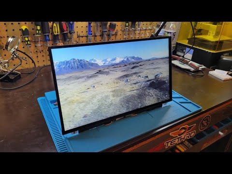 DIY 15" touchscreen tablet using old laptop