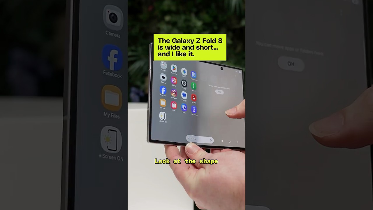 The new Z Fold 8 from Samsung is wider, shorter, but feels right in the hand.