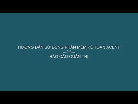 Khai thác báo cáo quản trị