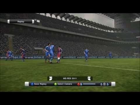 PES 2011 PC - Chelsea VS Barcelona - Messi Incredible Bicycle Kick Goal - HD
