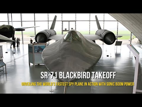 SR-71 Blackbird Takeoff | Unveiling the World’s Fastest Spy Plane in Action with Sonic Boom Power