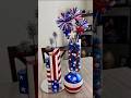 Easy Step to Diy 4th of July Patriotic Centerpiece ✨#4thofjuly #4thofjuly2023 #diycenterpiece #short
