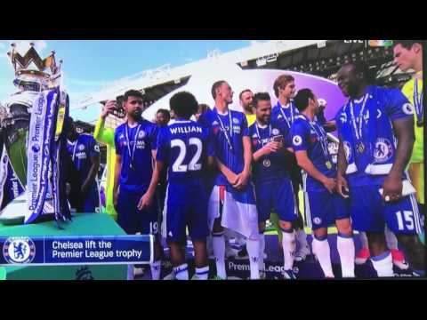 Chelsea 2016 - 2017 premier league chapmpionship  trophy presentation