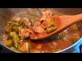 Chicken Okra Stew Marag Bamia Arabic Style