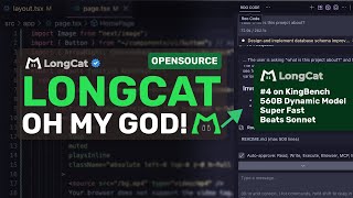 LongCat (560B): Bye Sonnet! Why is NO ONE Talking about this!? This OPEN Model is AWESOME!