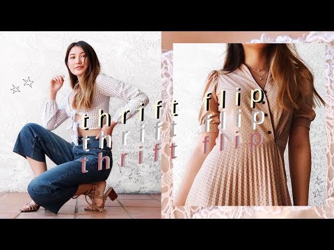 THRIFT FLIP // 古いジーンズ、ワンピース＋Tシャツを変身させる (THRIFT FLIP // transforming old jeans, dresses + tshirts)