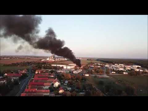 Quersa Gemeinde Lampertswalde Landkreis Meißen Remondis Recycling Hof in Flammen Brand